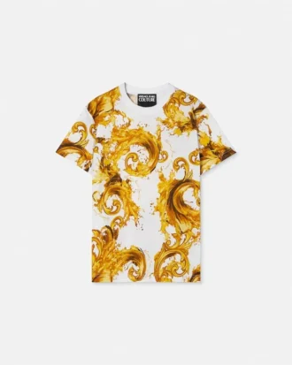Tricou din bumbac jersey imprimat