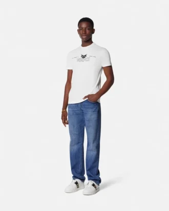 Tricou din bumbac jersey imprimat