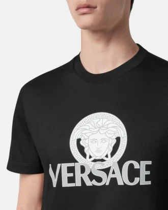 Tricou din bumbac jersey imprimat
