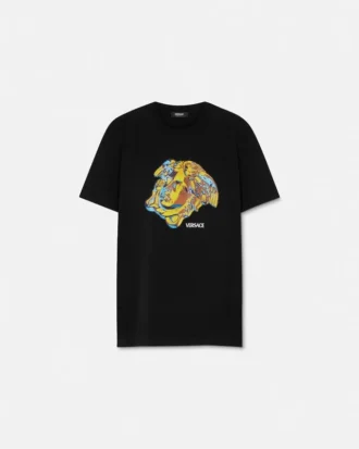 Tricou din bumbac jersey împodobit