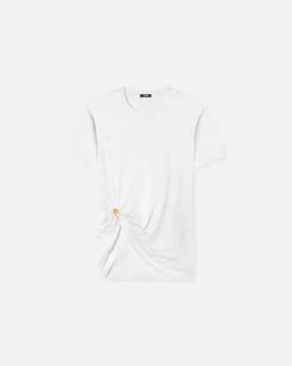 Tricou drapat cu ac de siguranță