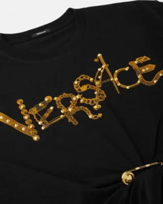 Tricou scurt cu ac de siguranță și ținte