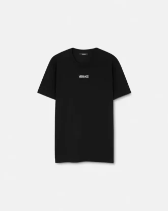 Tricou slim fit din bumbac jersey brodat
