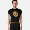 Tricou slim fit din bumbac jersey brodat Tricou slim fit din bumbac jersey brodat