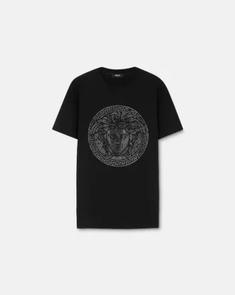 Tricou slim fit din bumbac jersey împodobit