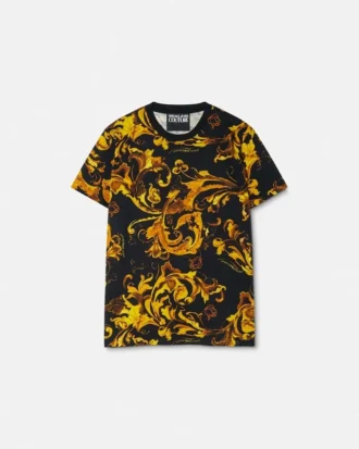 Tricou slim fit Porcelain Barocco