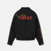 Versace Leopard Mélange Wool Blouson Jacket Versace Leopard Mélange Wool Blouson Jacket