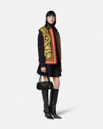 Vestă matlasată reversibilă din mătase Barocco Silk