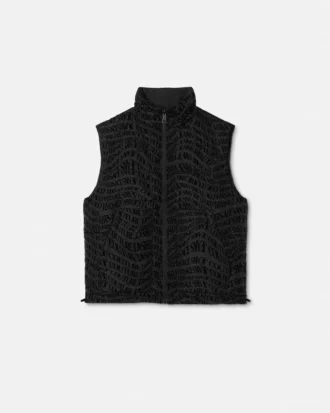 Vestă reversibilă Liquify Logomania Flock Vestă reversibilă Liquify Logomania Flock